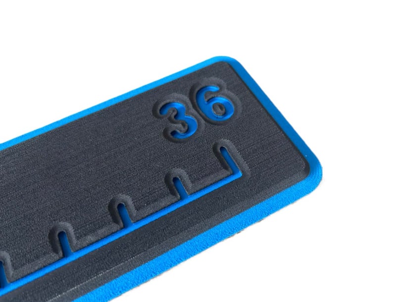 Next Level Inc . | Fish Ruler | SeaDek | 36 inch Fish Measurement Tool | Perfect for Boats and Kayaks | Black/Bimini Blue - Image 2